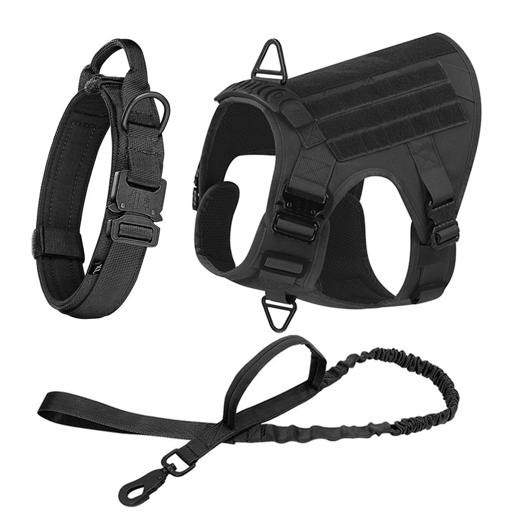 Tactical Dog Harness With Metal Buckles & D-RING – DogFather