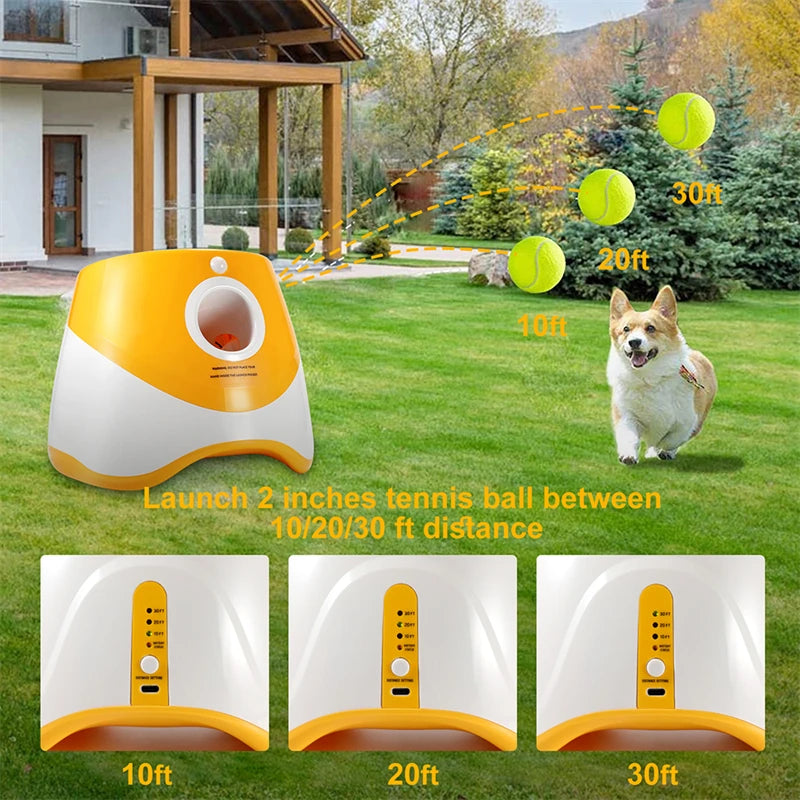 Dog Tennis Ball Launcher Rechargeable Catapult