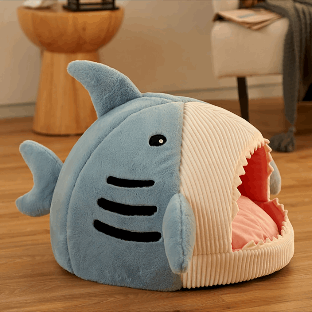 Fluffy Shark Pet Bed