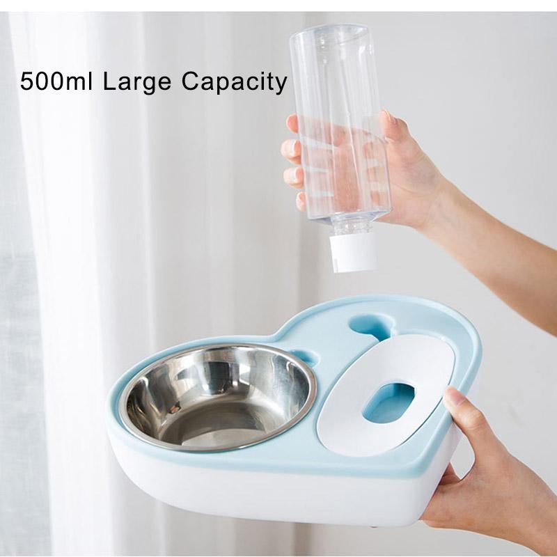 Pet food bowl water dispenser