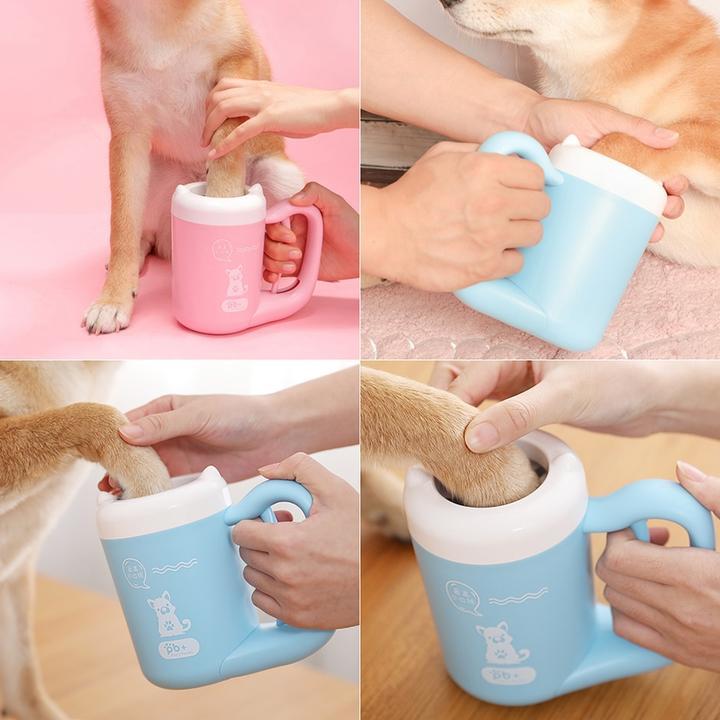  Silicon Dog Paw Cleaner Cup