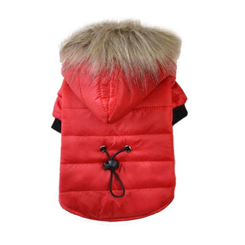 Fur Hooded Winter Dog Coat
